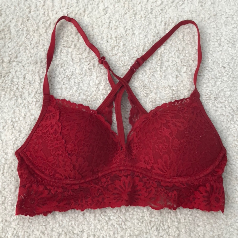 PINK red bra